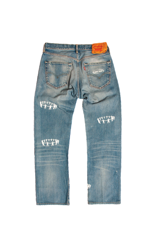 1/1 Upcycled Levi's 501 jeans W31 L34