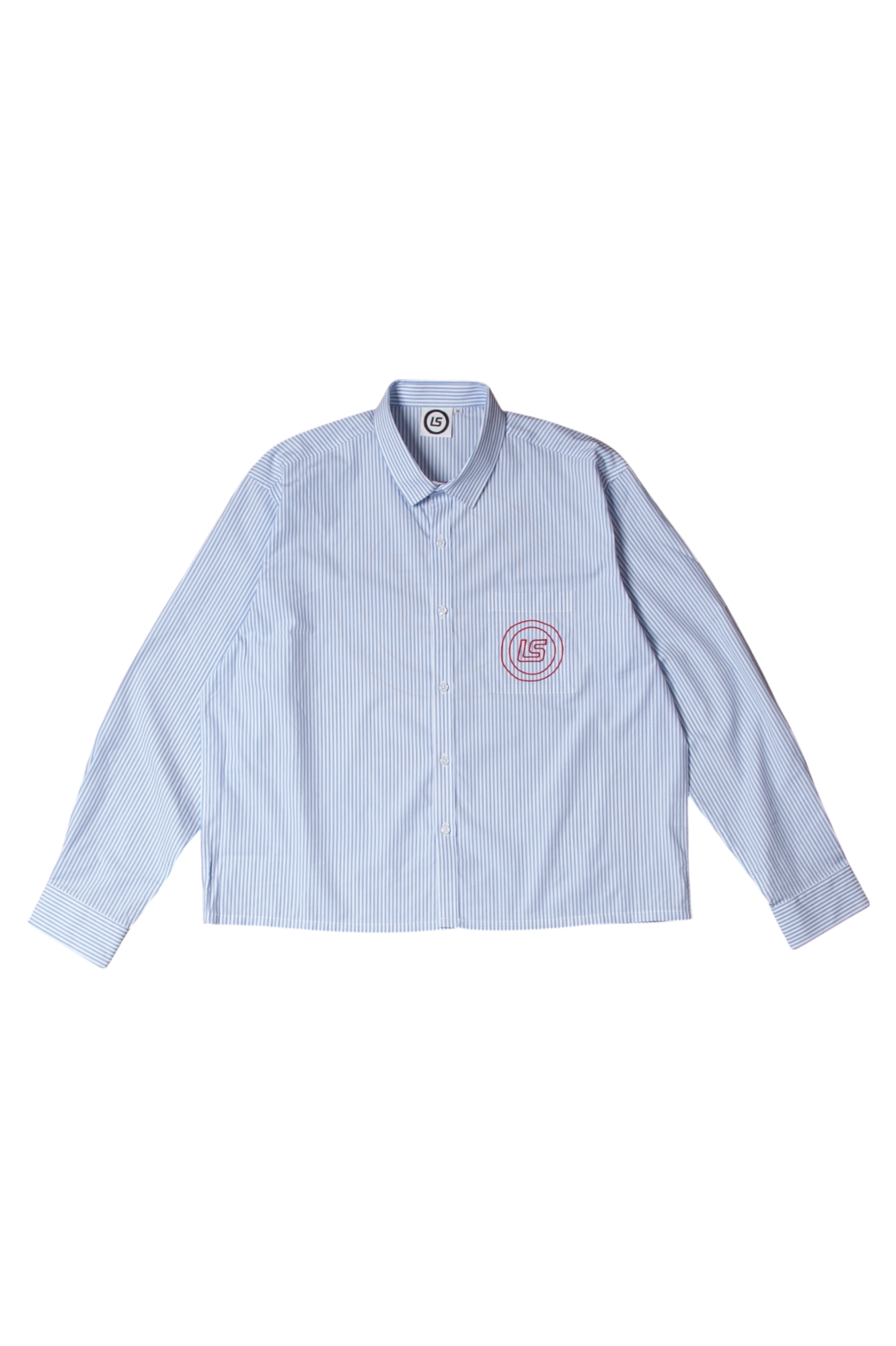 Blue-and-white striped shirt