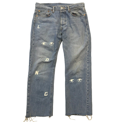1/1 Upcycled Levi's 501 jeans 32W 32L