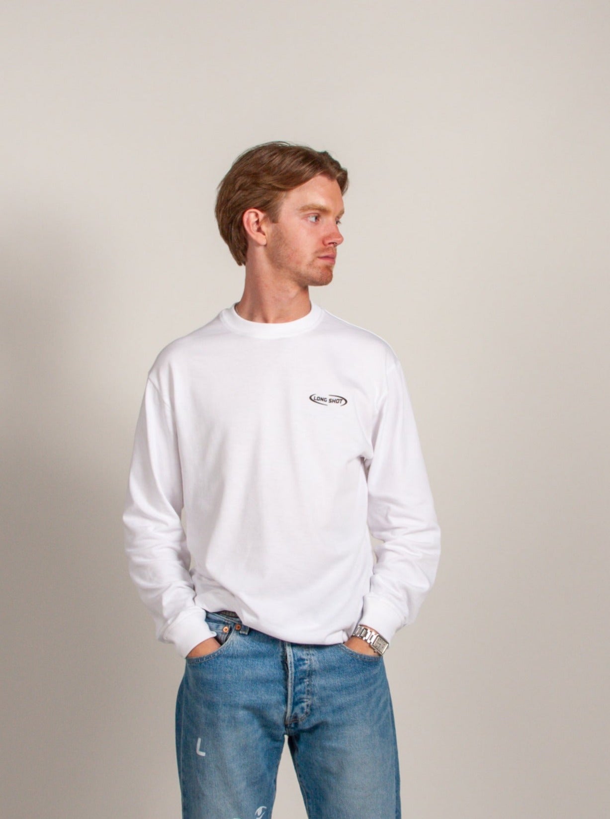 Signature longsleeve white